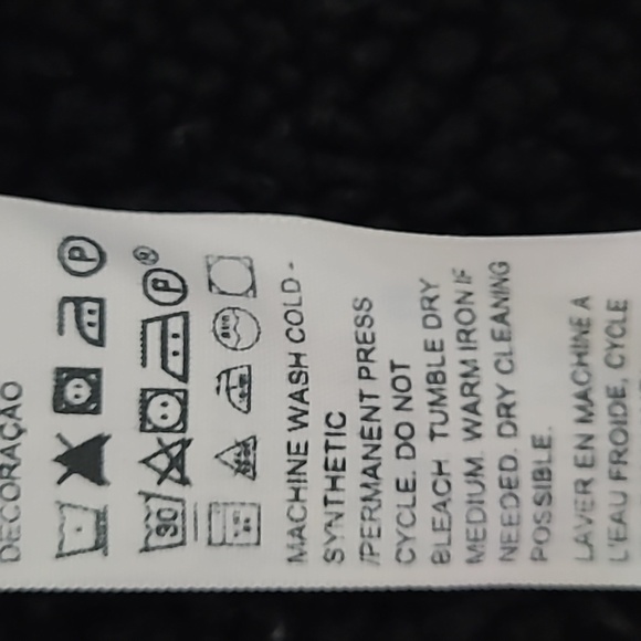 Levi's Original Black on Black Sherpa-Lined Classic Denim Trucker Jacket Size S - Picture 15 of 16